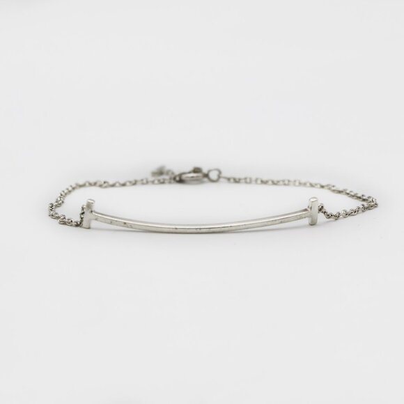 Tiffany & Co. Jewelry - Tiffany & Co. 925 Silver T Smile bracelet.